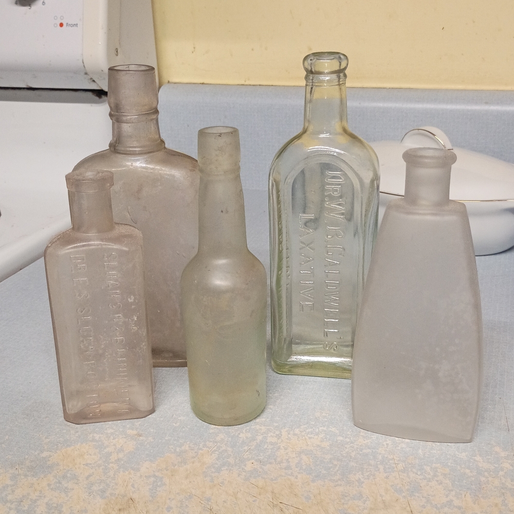 Vintage Glass Bottle Collection